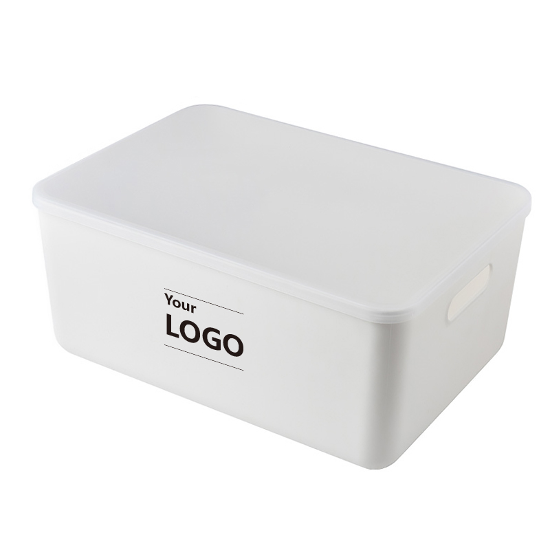 HOB6050 - Home Organization Plastic Storage Box 带盖储物盒 化妆品首饰整理盒学生宿舍衣物塑料收纳框 桌面收纳盒