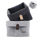 HOB6063 - Felt Sundries Storage Basket 毛毡杂物收纳筐 玩具零食置物收纳篮 宿舍桌面收纳盒