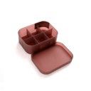 HOB6035 - Frosted Matte Storage Box with Lid 塑料磨砂透明收纳盒 带盖化妆品面膜收纳盒 桌面多功能地摊收纳盒