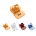 HOB6035 - Frosted Matte Storage Box with Lid 塑料磨砂透明收纳盒 带盖化妆品面膜收纳盒 桌面多功能地摊收纳盒