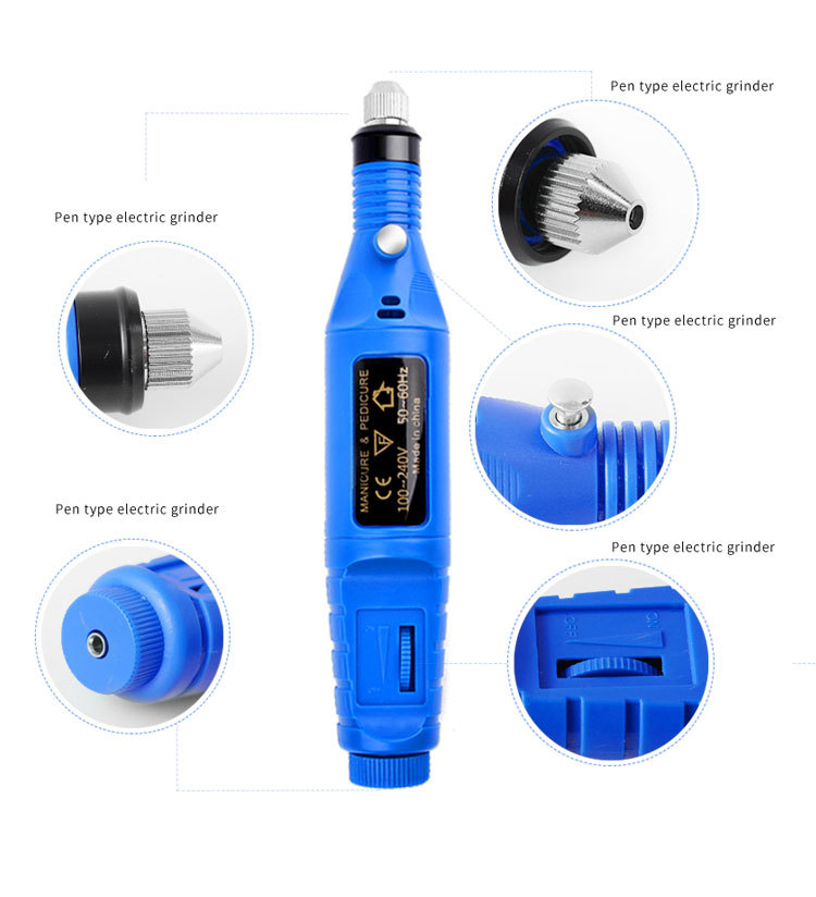 美甲工具迷你电动美甲打磨机便携式电动磨甲器新款套装