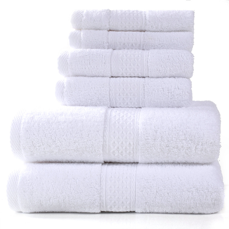 纯棉毛巾吸水浴巾柔软方巾精梳3件套 towel set 3pcs套装贴牌