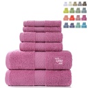 纯棉毛巾吸水浴巾柔软方巾精梳3件套 towel set 3pcs套装贴牌