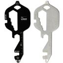 厂家直销不锈钢13功能钥匙精冲工具卡户外便携工具自行车辐条扳手