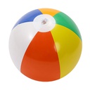 F517108 厂家直销6色充气PVC彩球戏水球防漏气气嘴充气沙滩球泳池充气玩具
