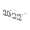 新品跨境 2021数字眼镜 派对搞怪 跨年新年眼镜道具聚会用品