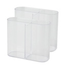 HOB1004 - Frosted Cosmetic Organizer  2支装小号镜柜收纳盒桌面化妆品储物盒家用塑料首饰品置物架梳妆台整理盒子
