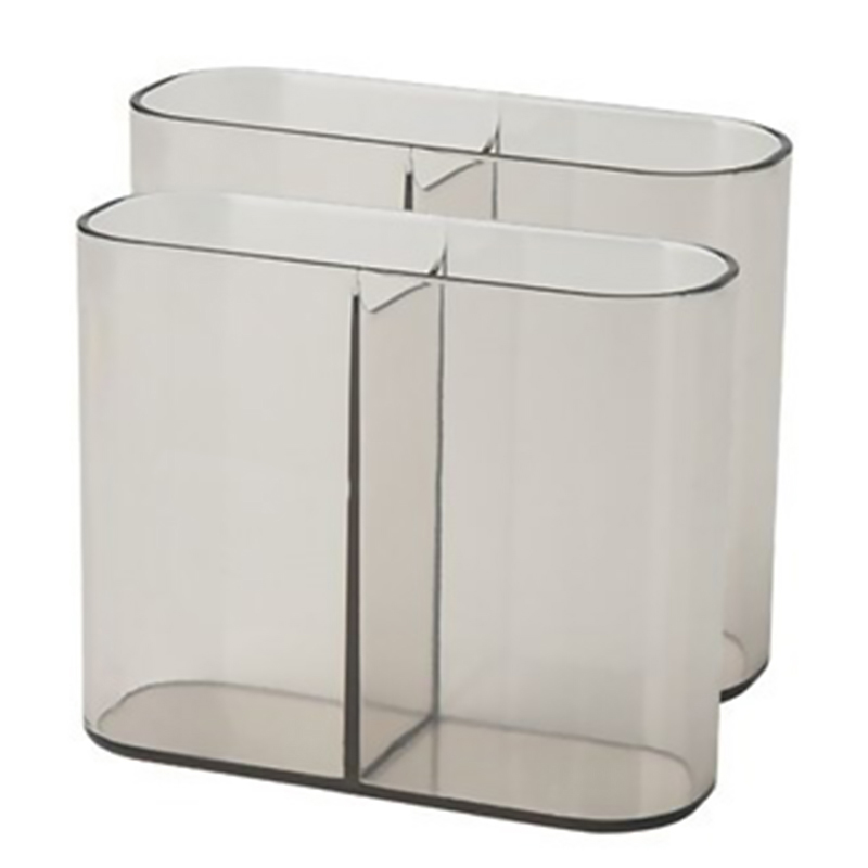 HOB1004 - Frosted Cosmetic Organizer  2支装小号镜柜收纳盒桌面化妆品储物盒家用塑料首饰品置物架梳妆台整理盒子