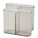 HOB1004 - Frosted Cosmetic Organizer  2支装小号镜柜收纳盒桌面化妆品储物盒家用塑料首饰品置物架梳妆台整理盒子