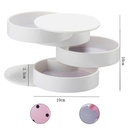 HOB1006 - Creative Nordic Multi-layer Jewelry Box 创意INS风首饰收纳盒 北欧简约桌面旋转多层饰品防尘盒jewelrybox