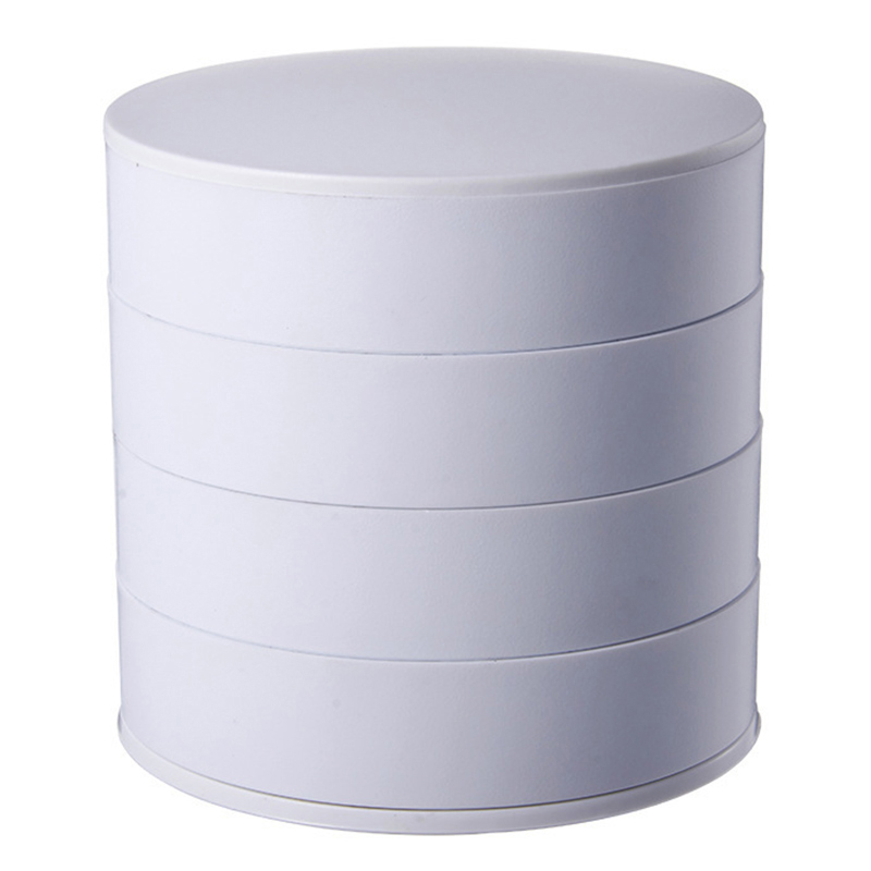 HOB1006 - Creative Nordic Multi-layer Jewelry Box 创意INS风首饰收纳盒 北欧简约桌面旋转多层饰品防尘盒jewelrybox