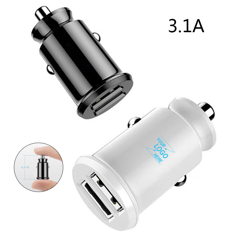 迷你车载充电器头24V大小车通用车充一拖二多功能苹果安卓手机