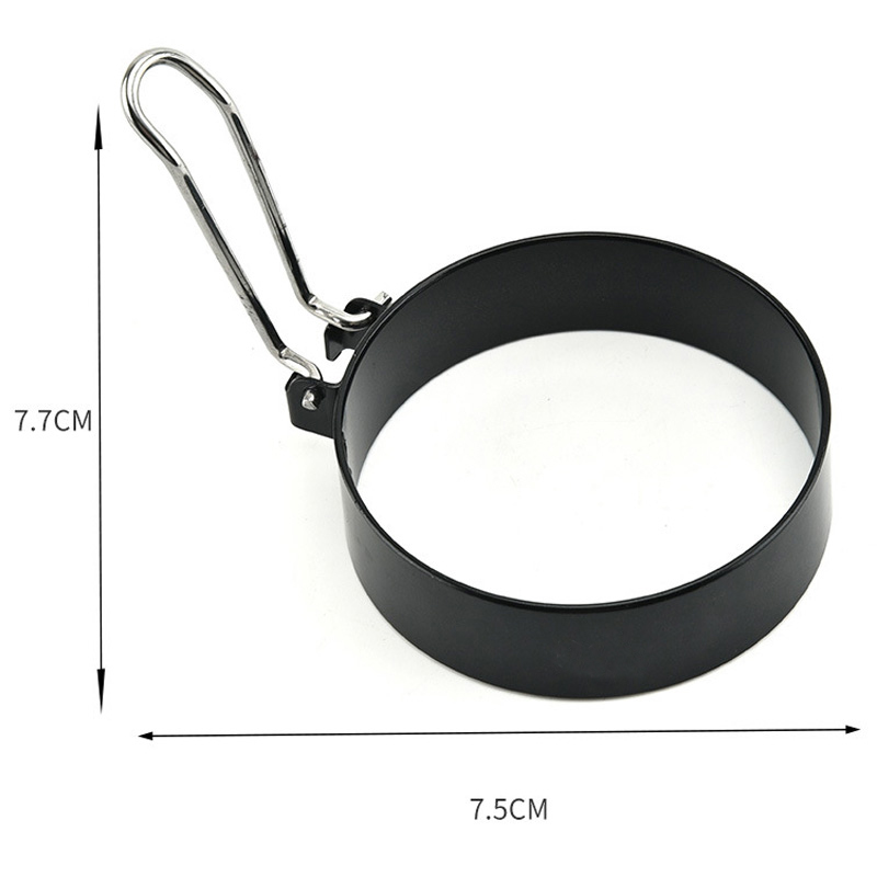 亚马逊 厂家直销铁喷不粘加厚圆形煎蛋器模型煎蛋模具煎蛋圈