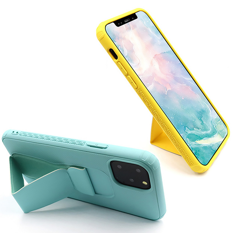 适用iphone12pro腕带支架手机壳 苹果XSMAX手机保护套全包磨砂壳