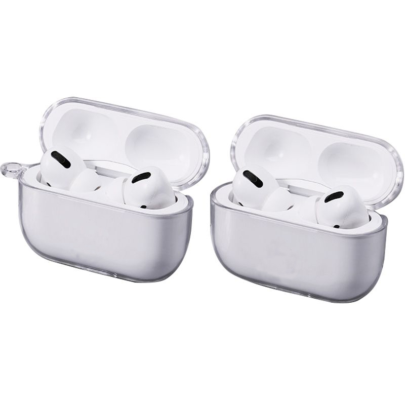适用Airpods Pro保护套苹果蓝牙耳机airPods硬壳3代素材保护壳透明带登山扣
