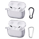 适用Airpods Pro保护套苹果蓝牙耳机airPods硬壳3代素材保护壳透明带登山扣