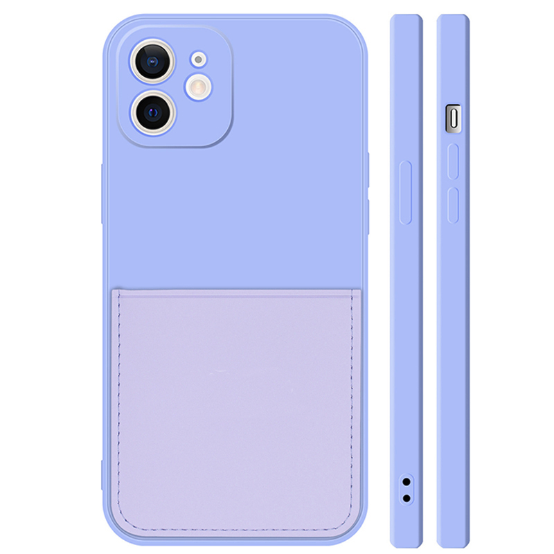 适用于iphone12仿液态硅胶插卡手机壳苹果12 Pro全型号软壳批发壳