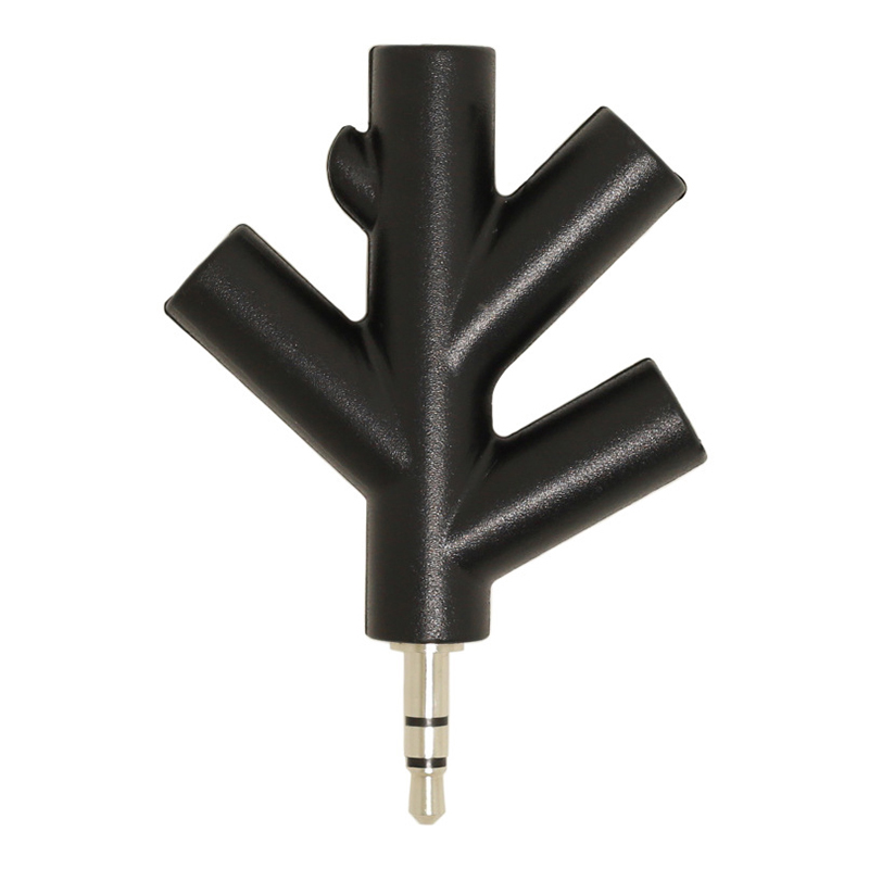 一分四树叉音乐耳机分享器 耳机分线器 音乐陀螺 Audio splitter