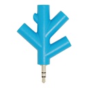 一分四树叉音乐耳机分享器 耳机分线器 音乐陀螺 Audio splitter