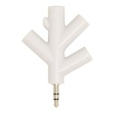 一分四树叉音乐耳机分享器 耳机分线器 音乐陀螺 Audio splitter