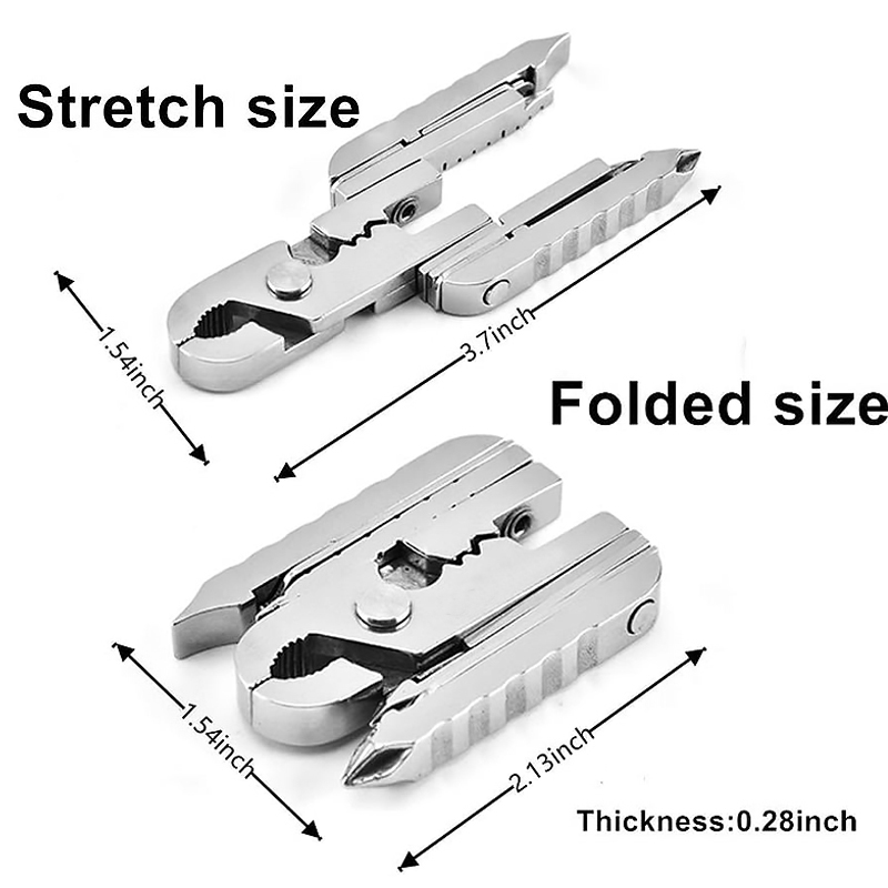 多功能折叠刀钳迷你钳 折叠万能百事钥匙扣 不锈钢工具钳