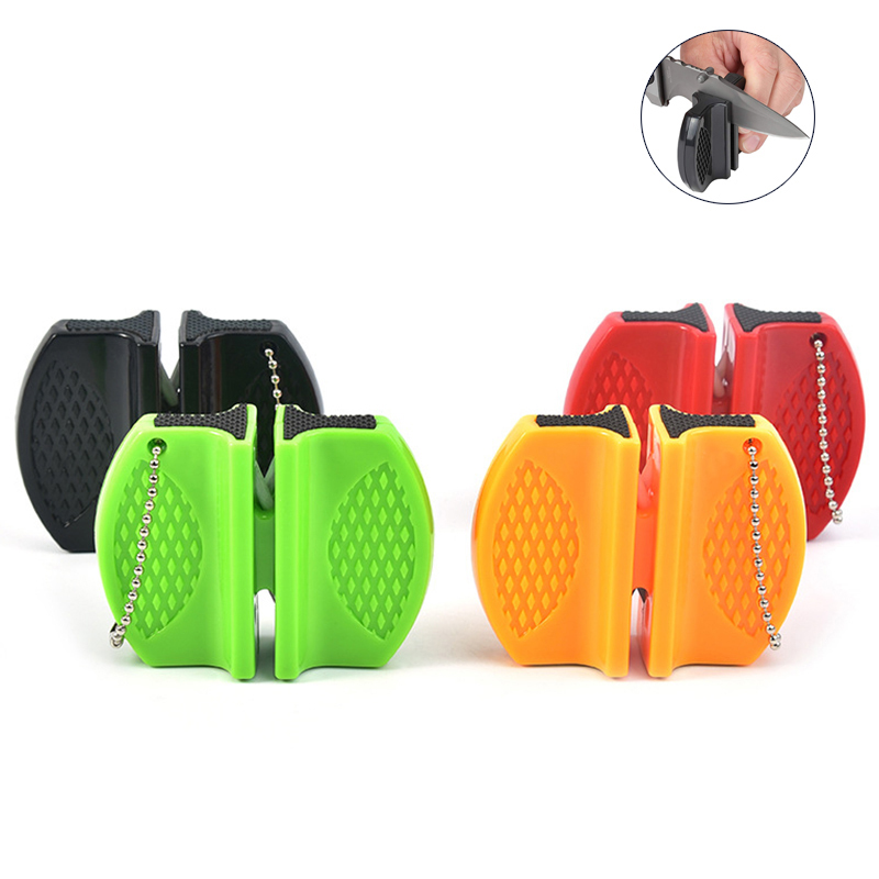 热销现货家用创意小磨刀器迷你双面便携户外家用快速磨刀器具厨房