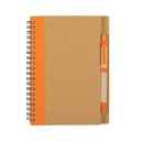 PSN1021 - Kraft Loose-leaf Spring Notebook厂家批发牛皮纸线圈本定做商务办公活页笔记本学生记事本定制logo