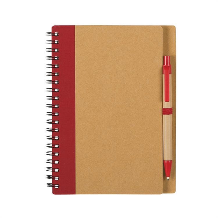 PSN1021 - Kraft Loose-leaf Spring Notebook厂家批发牛皮纸线圈本定做商务办公活页笔记本学生记事本定制logo