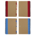 PSN1021 - Kraft Loose-leaf Spring Notebook厂家批发牛皮纸线圈本定做商务办公活页笔记本学生记事本定制logo