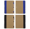 PSN1021 - Kraft Loose-leaf Spring Notebook厂家批发牛皮纸线圈本定做商务办公活页笔记本学生记事本定制logo