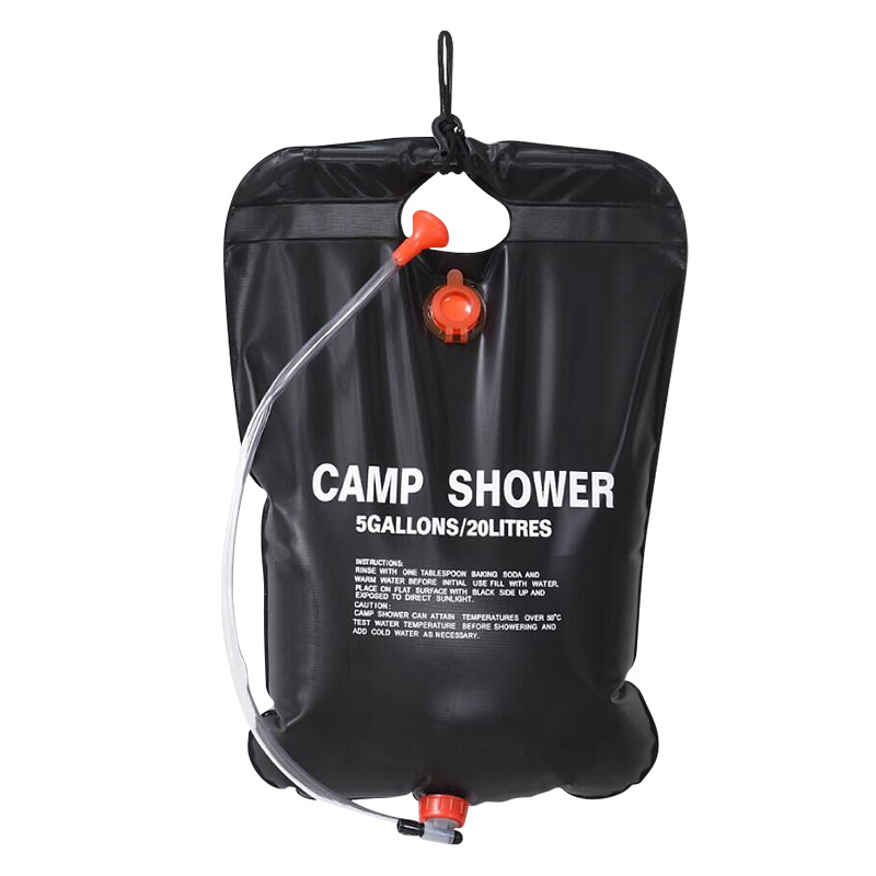 野营用品浴袋20L太阳能淋浴沐浴袋户外洗澡水袋露营装备用品