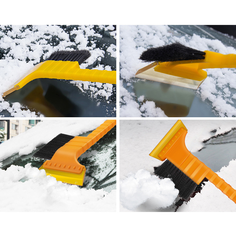 F512234 多功能雪铲二合一牛筋车用汽车冬季用品扫雪清洁工具塑料定制大号