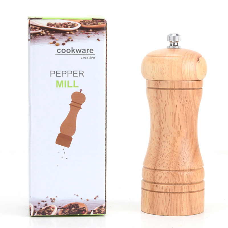 小号 手动多工能陶瓷芯实木胡椒研磨器 香料磨厨房多工能调味瓶工具