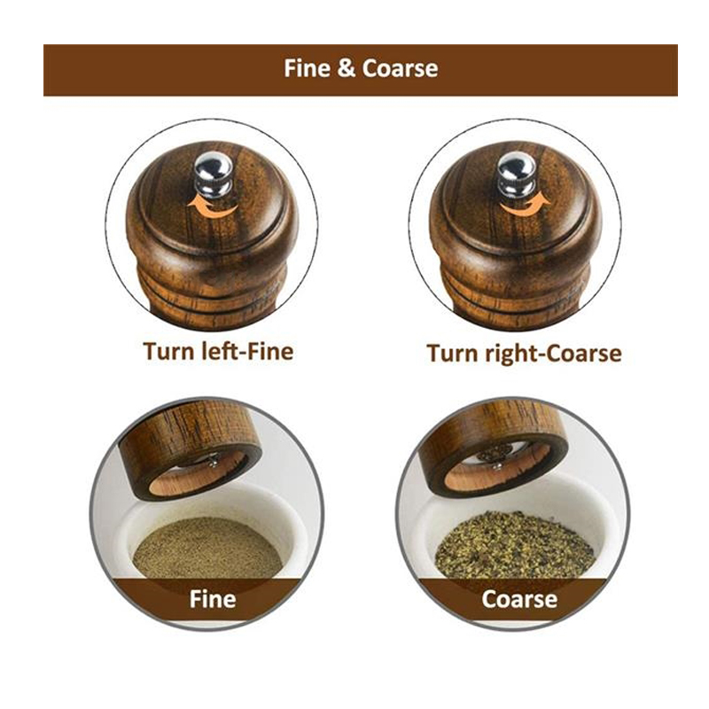 小号 手动多工能陶瓷芯实木胡椒研磨器 香料磨厨房多工能调味瓶工具