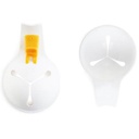 HOC3069 正惠厨房工具 厨房蛋清分离器 鸡蛋蛋黄分蛋器 硅胶卡壳卡住碗边