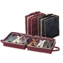 HOB6031 - Shoe Organizer Bag Shoe Tote手提式无纺布鞋盒 收纳鞋袋 旅游居家整理6格opp装