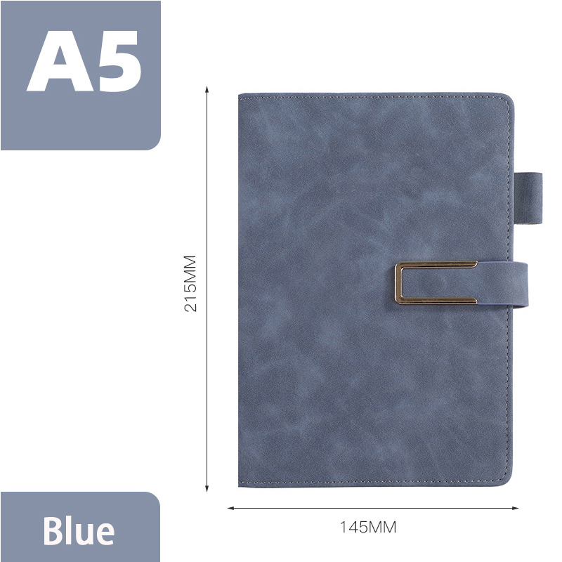 PSN1016 - A5 Metal Buckle Notebook Notepad Set 厂家文具批发商务礼品记事本pu广告定做笔记本套装定制LOGO彩印