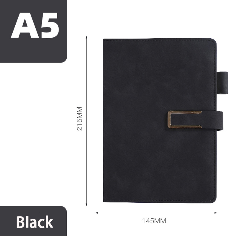 PSN1016 - A5 Metal Buckle Notebook Notepad Set 厂家文具批发商务礼品记事本pu广告定做笔记本套装定制LOGO彩印