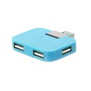 F512106 旋转USB分线器usb hub 旋转USB2.0HUB一拖4口车载U盘集线器扩展器