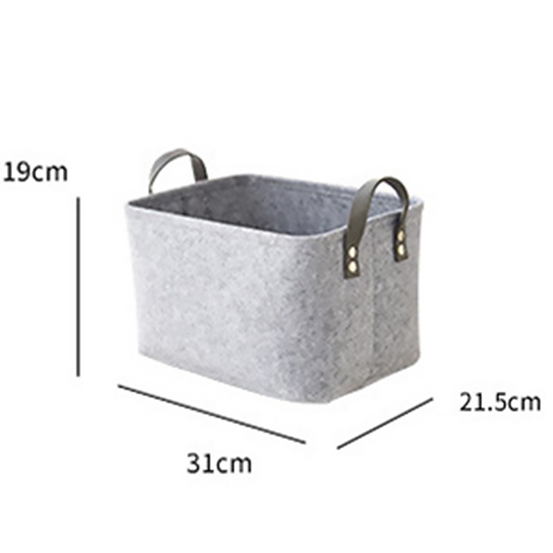 HOB6058 - Felt Storage Basket 小号毛毡收纳篮 桌面零食玩具文具收纳筐 化妆品收纳袋