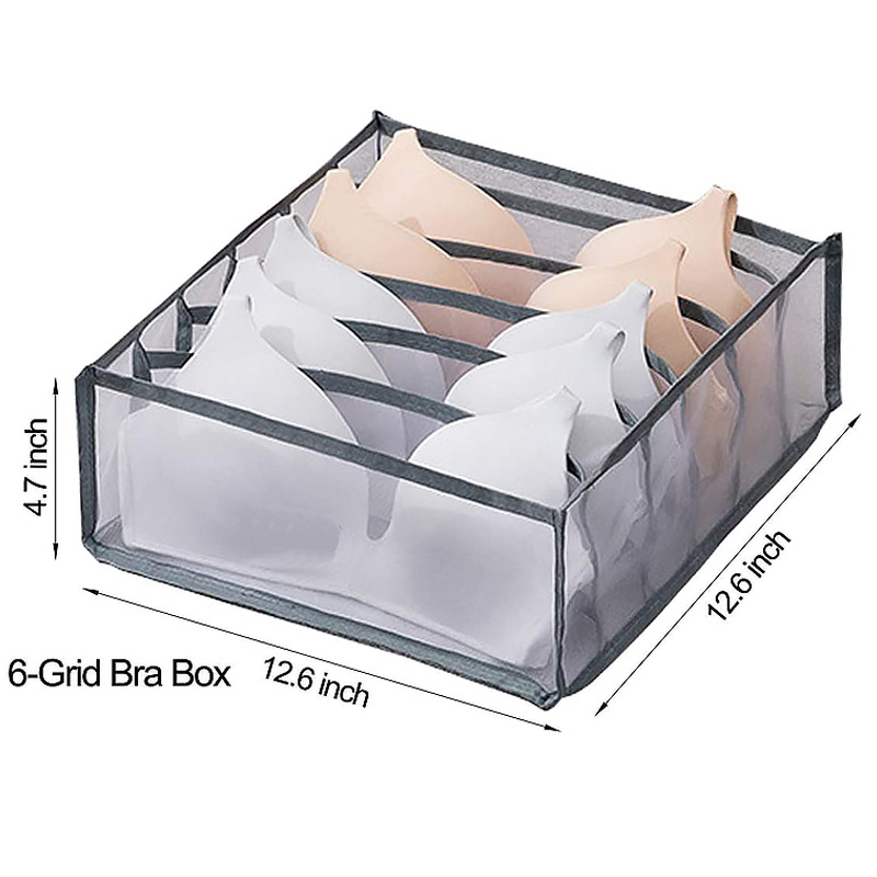 内衣11格收纳盒布艺分格袜子文胸内裤收纳格子