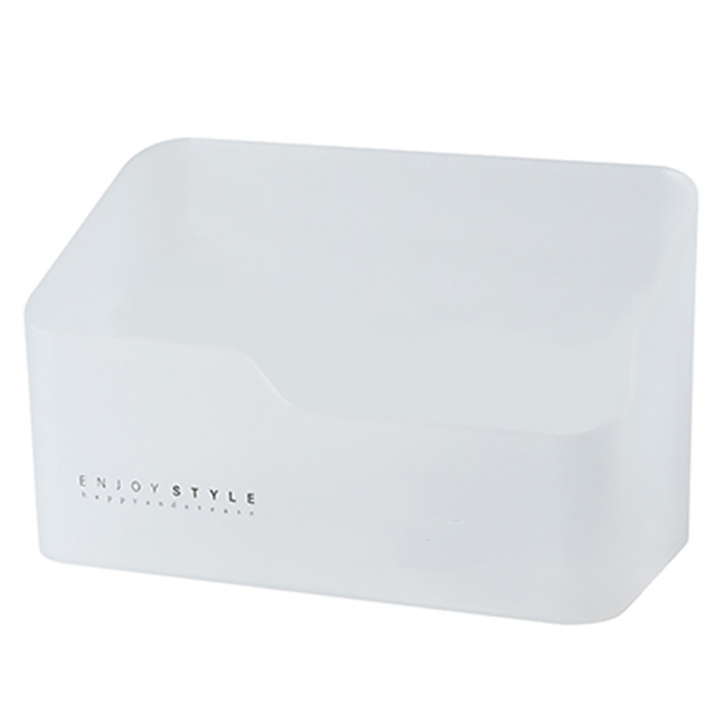 HOB1004 -Frosted Cosmetic Organizer 大号镜柜收纳盒桌面化妆品储物盒家用塑料首饰品置物架梳妆台整理盒子