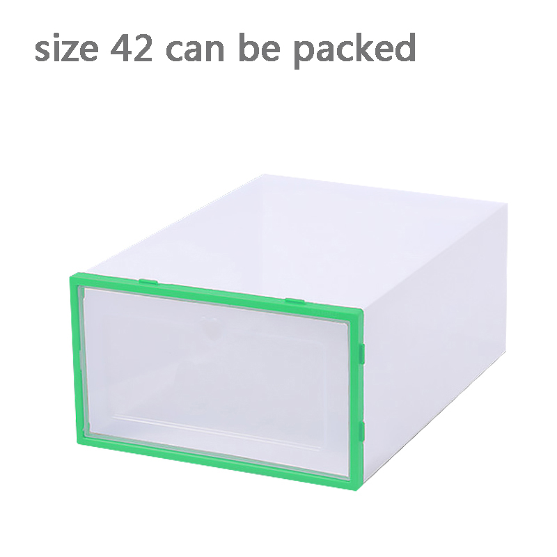 HOB6048 - Stackable Transparent Shoe Box 家用多功能透明收纳鞋盒拉门式塑料鞋箱鞋柜收纳整理盒省空间鞋架