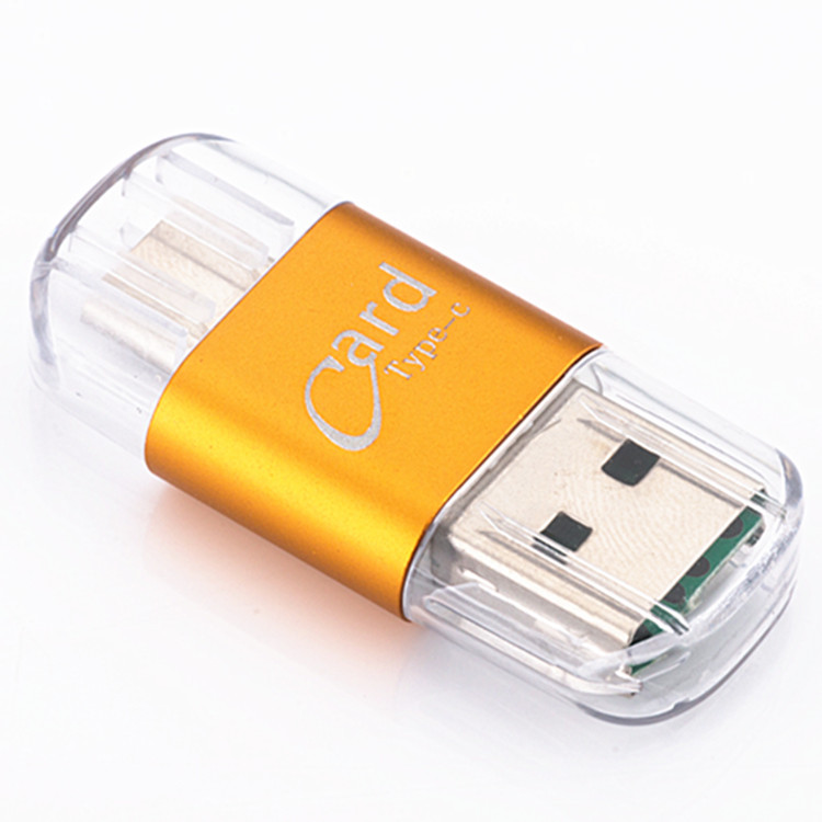 金属TF卡读卡器 type-c转USB 多功能OTG/转接头 /读卡器