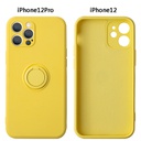 适用iPhone12手机壳苹果SE液态硅胶创意支架指环XR精孔全包保护套