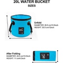 20L厂家直销户外折叠水桶钓鱼桶 便携洗车桶沙滩玩具桶旅行野营水桶