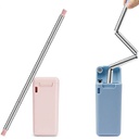 Final折叠吸管Straw 可折叠吸管 可重复使用环保 不锈钢折叠吸管