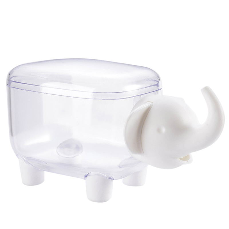 OFB1007 - Creative Animal-Shaped Desktop Storage Box 小象喜羊羊棉签盒牙签盒  塑料桌面羊型收纳盒