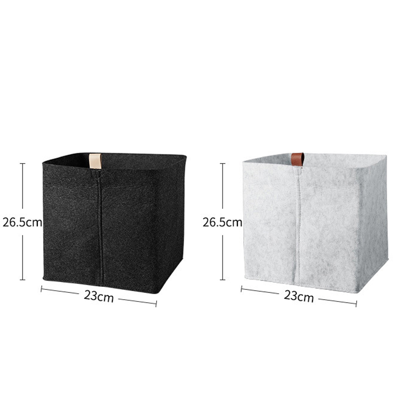 HOB6063 - Felt Sundries Storage Basket 毛毡杂物收纳筐 玩具零食置物收纳篮 宿舍桌面收纳盒