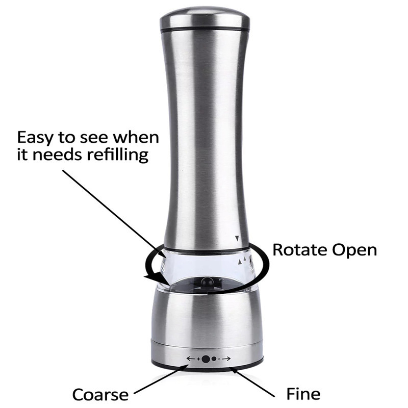 胡椒磨 电动胡椒磨 不锈钢研磨器 套装胡椒研磨器